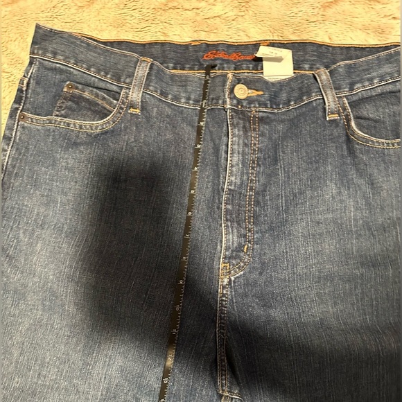 Eddie Bauer Women’s Tall Femme Grande Pants Blue Jeans Size 18T - Picture 3 of 13